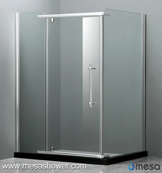 स्नानघर सरल डिजाइन कॉर्नर बिक्री के लिए आयताकार कम फ़्रेमयुक्त दरवाजा