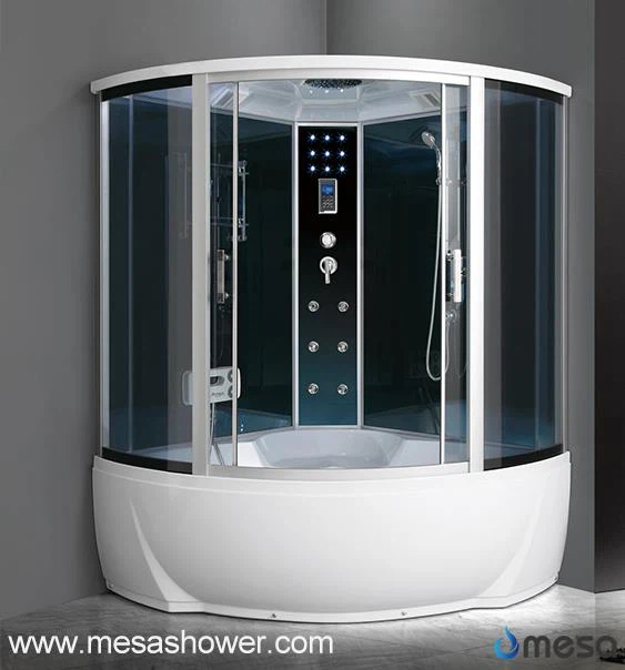 टब के साथ बड़े कॉर्नर बेसिक शावर स्टाल