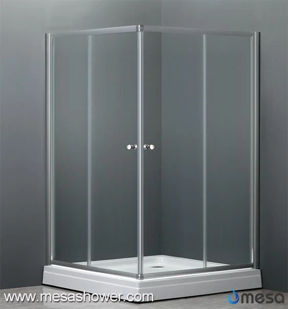 कोने वर्ग सरल डिजाइन बाथरूम में फिसलने शावर संलग्नक