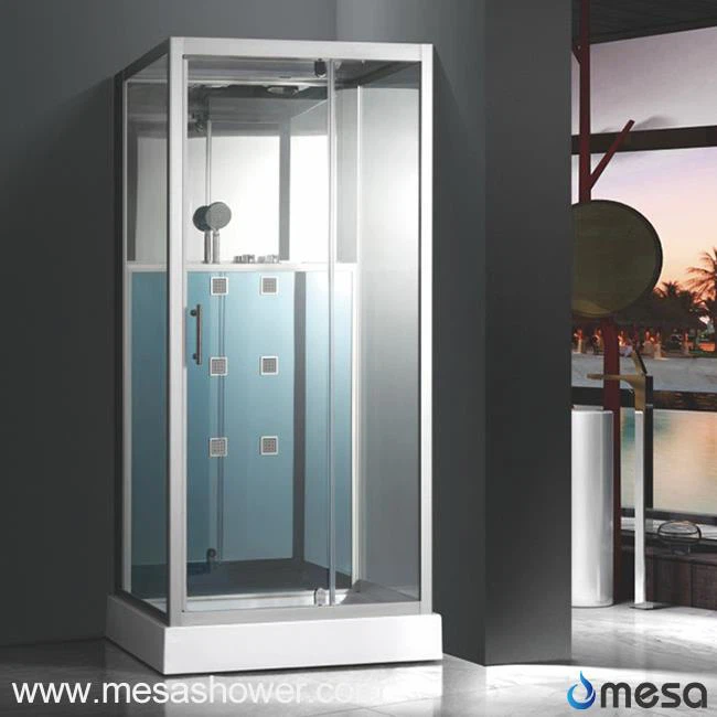 निचले शावर ट्रे एम -527-सीवाई के साथ फ्रीस्टैंडिंग आयताकार शावर केबिन कक्ष