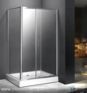 फ़्रेमयुक्त सरल सस्ता कॉर्नर आयताकार स्लाइडिंग शावर द्वार