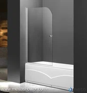 नई सरल डिजाइन पिवट साफ़ ग्लास Frameless बाथटब स्नान टब स्क्रीन