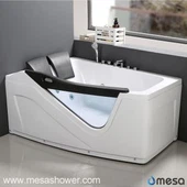 अनियमित आकार कॉर्नर आयताकार दो 2 व्यक्ति लक्जरी जेटटेड भँवर मालिश एबीएस ग्लास हॉट टब बिक्री के लिए बाथटब बाथटब