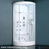 कोने सेक्टर मल्टी फंक्शन कम ट्रे मेर -8055 के साथ शावर केबिन कक्ष