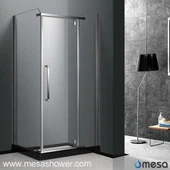 पिवट स्विंग द्वार वाला स्टेनलेस स्टील शावर केबिन