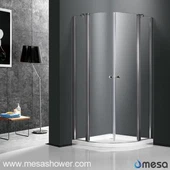 विस्तृत खोलने के रेंज के साथ धुरी दरवाजे के शावर संलग्नक