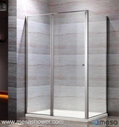 तेजी से वितरण के लिए आयताकार धुरी पारदर्शी Frameless चीन गर्म बिक्री शावर संलग्नक