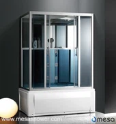 फिसलने के दरवाजे के साथ टूब कॉम्बो के साथ अद्वितीय शावर स्टॉल