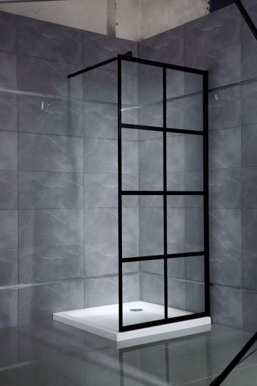 ब्लैक फ़्रेम के साथ शावर बीटाह स्क्रीन