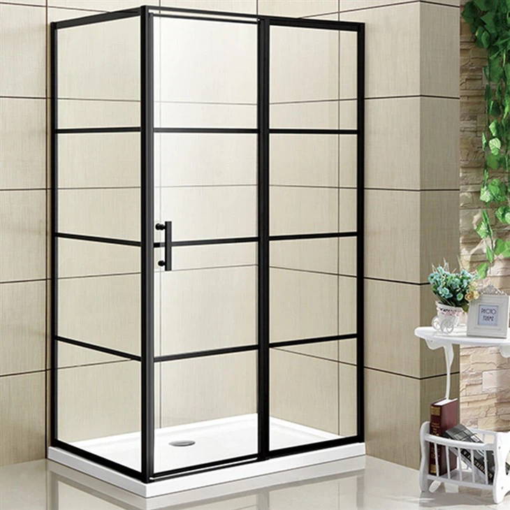 काला ग्लास शावर द्वार