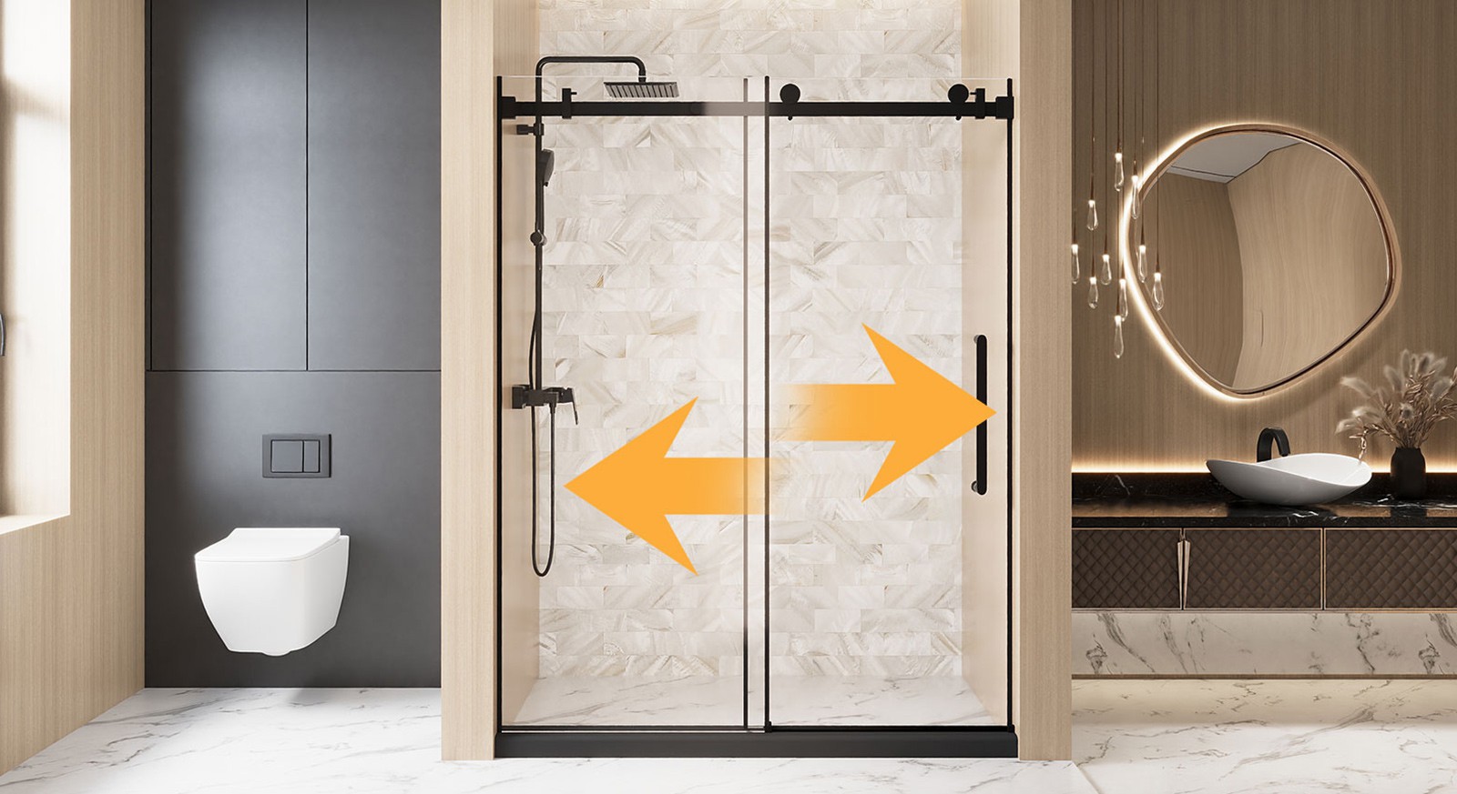 Hot selling bathroom sliding door Hot selling bathroom sliding door