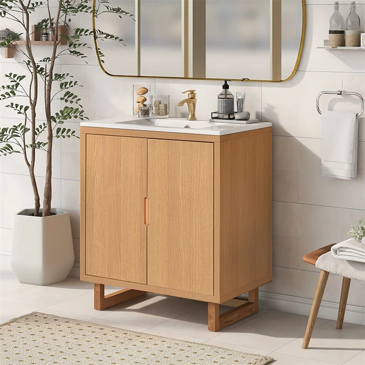 Raw Wood Bathroom Vanity